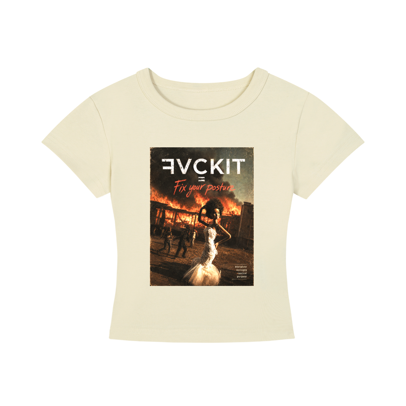 FIX YOUR POSTURE = Women's Cropped T-Shirt