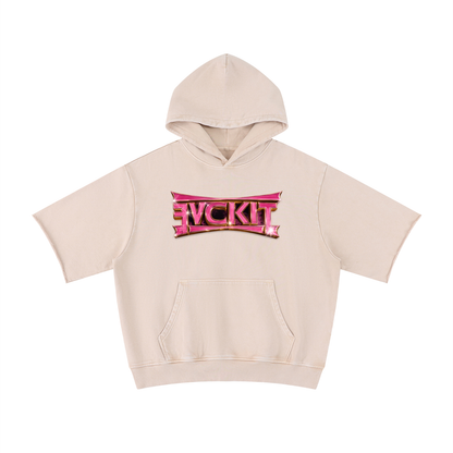 B!TCH I'M BACK = Mineral Wash Short Sleeve Hoodie