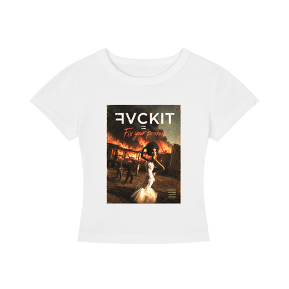 FIX YOUR POSTURE = Women's Cropped T-Shirt
