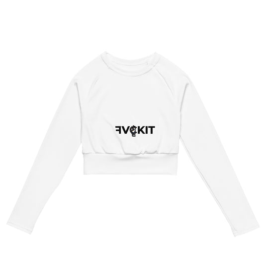 FVCKIT Face Card = Long-sleeve crop top